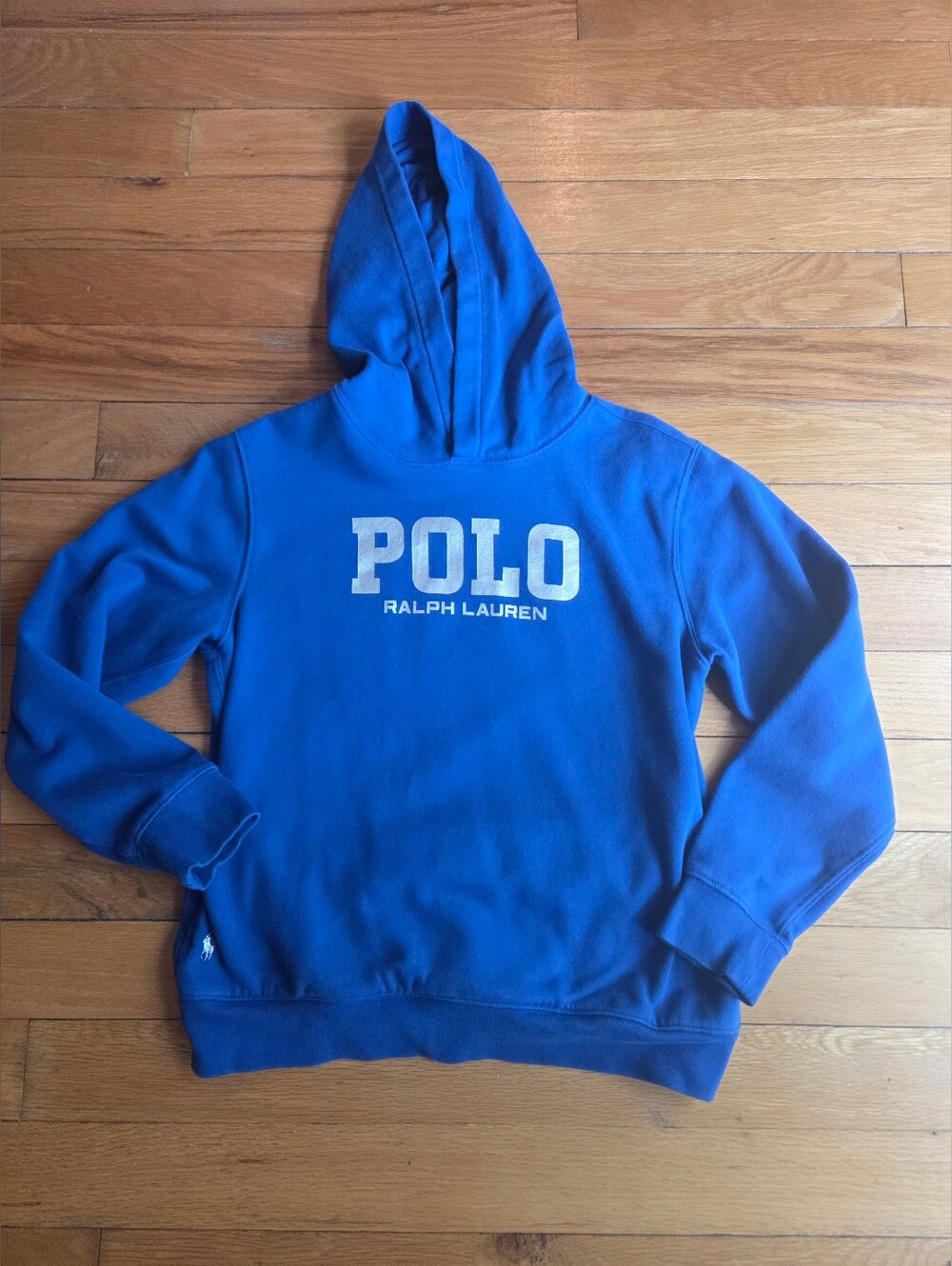 Polo by Ralph Lauren Boy's Blue Logo Hoodie Sweatshirt Size 14/16